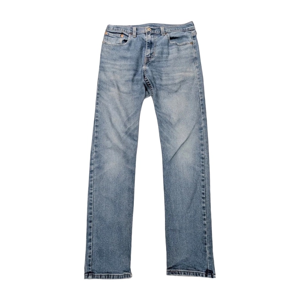 Levi's 502 Regular Tapered Fit Light Wash Denim Jeans Mens 30x32